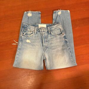 Mother Superior The Tomcat The Confessions High Waist Distressed Jeans 27